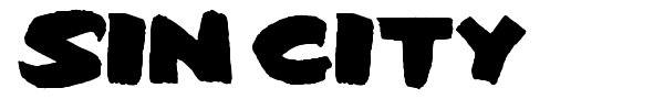 Sin City font preview